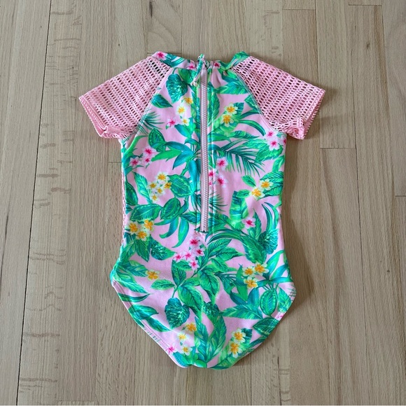 Cat & Jack Tropical Print Swimsuit, Size Small (6/6X) - Picture 5 of 7